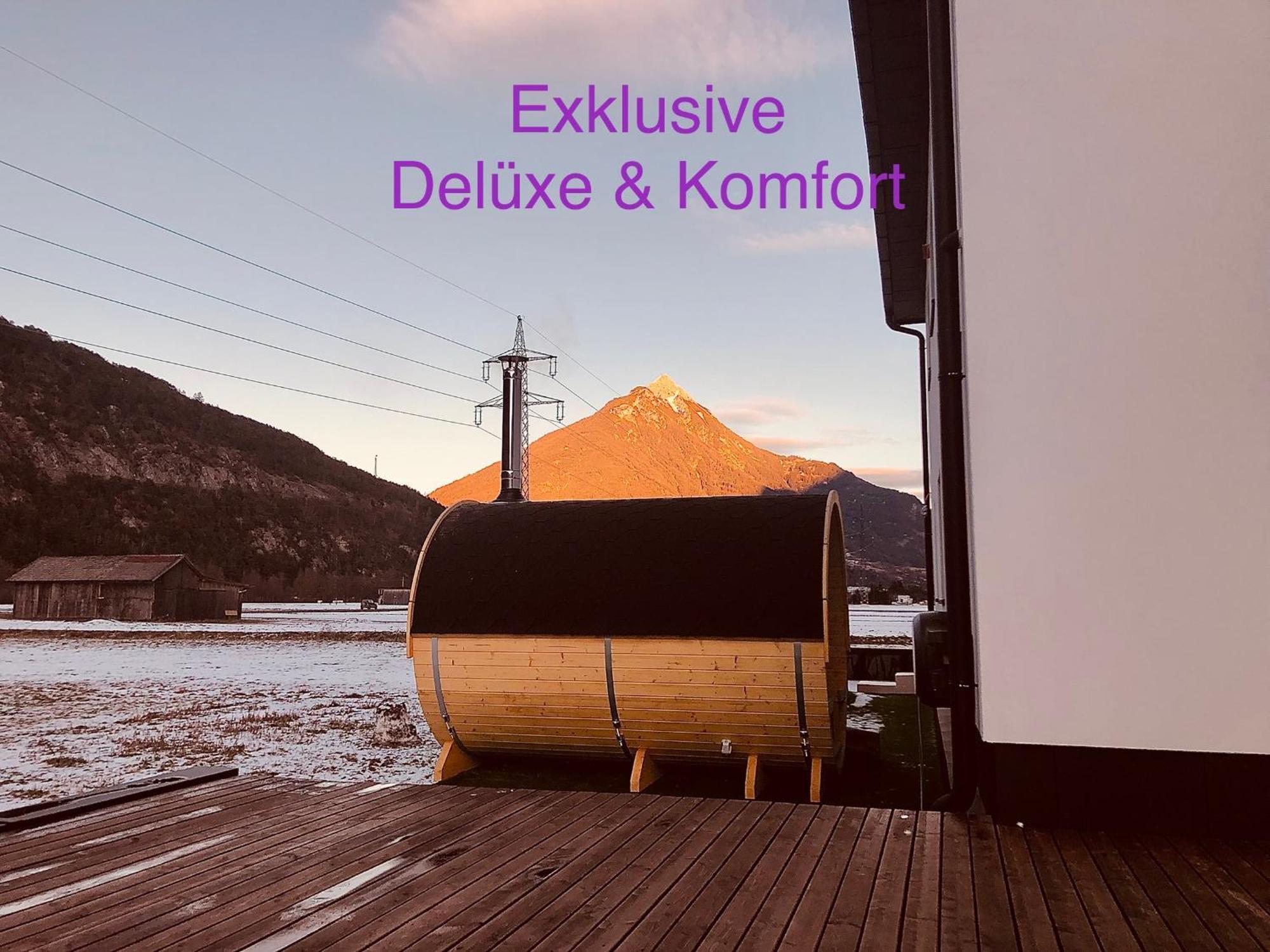 Deluxefort Fuer 10 Gaeste Mit Eigenem Whirlpool Und Fasssauna Imst Exterior photo
